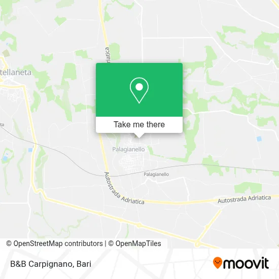 B&B Carpignano map