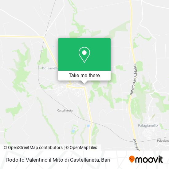Rodolfo Valentino il Mito di Castellaneta map