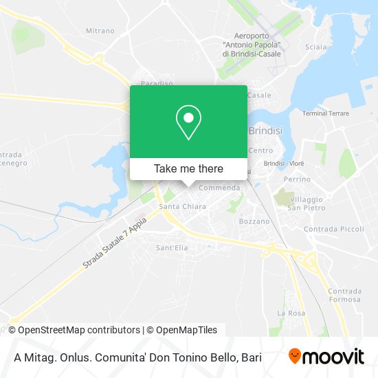 A Mitag. Onlus. Comunita' Don Tonino Bello map
