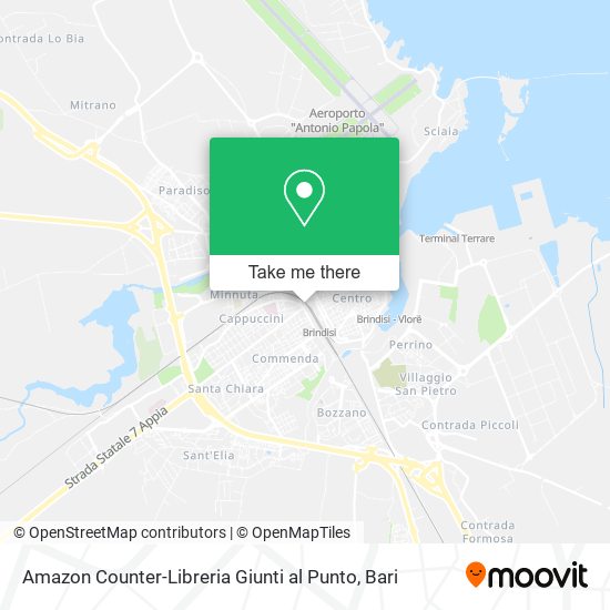Amazon Counter-Libreria Giunti al Punto map