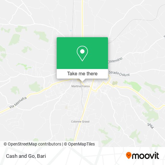 Cash and Go map