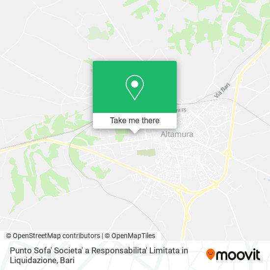 Punto Sofa' Societa' a Responsabilita' Limitata in Liquidazione map
