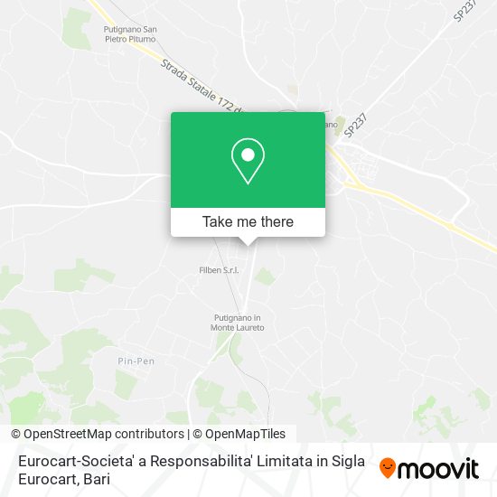 Eurocart-Societa' a Responsabilita' Limitata in Sigla Eurocart map