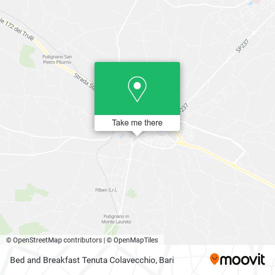 Bed and Breakfast Tenuta Colavecchio map