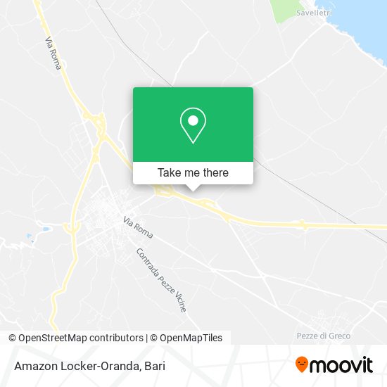 Amazon Locker-Oranda map