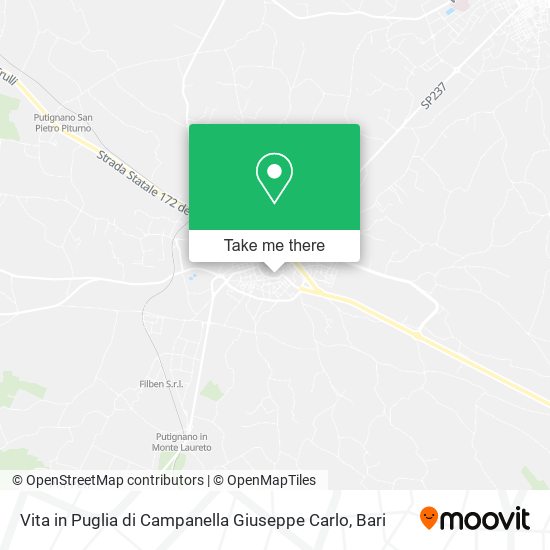 Vita in Puglia di Campanella Giuseppe Carlo map