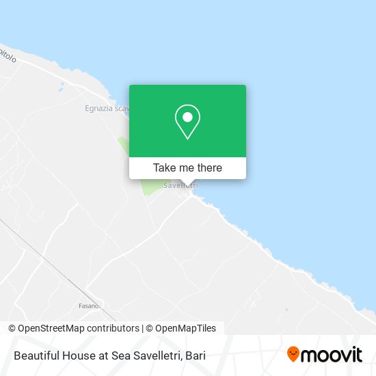 Beautiful House at Sea Savelletri map