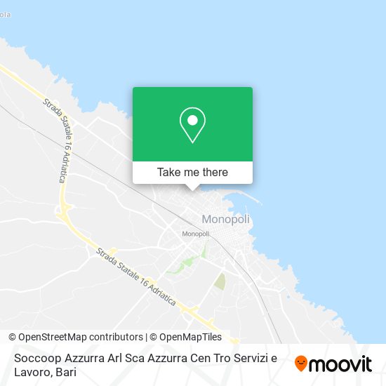 Soccoop Azzurra Arl Sca Azzurra Cen Tro Servizi e Lavoro map