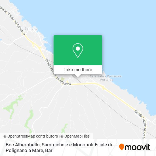 Bcc Alberobello, Sammichele e Monopoli-Filiale di Polignano a Mare map