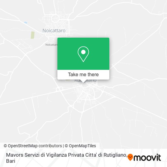 Mavors Servizi di Vigilanza Privata Citta' di Rutigliano map