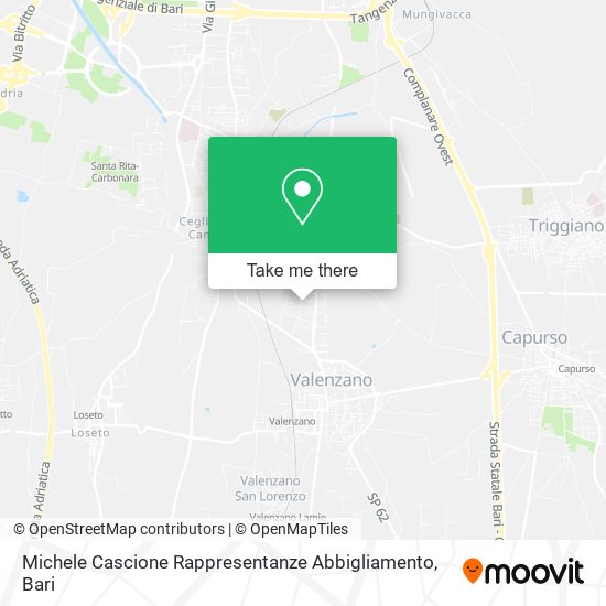 Michele Cascione Rappresentanze Abbigliamento map