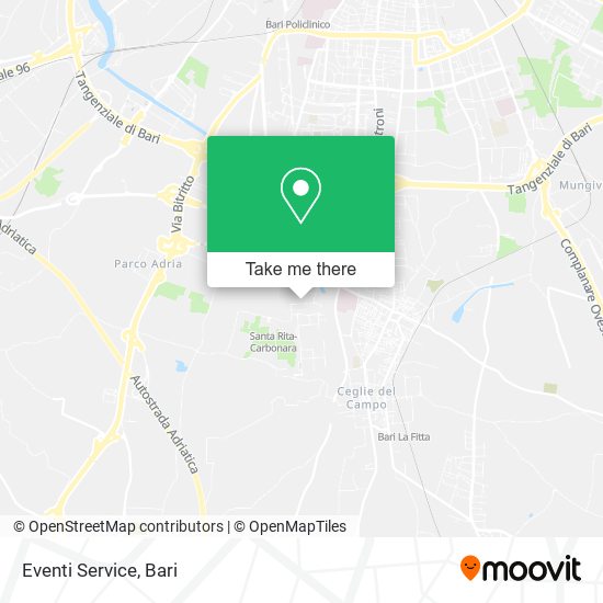 Eventi Service map