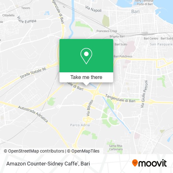 Amazon Counter-Sidney Caffe' map