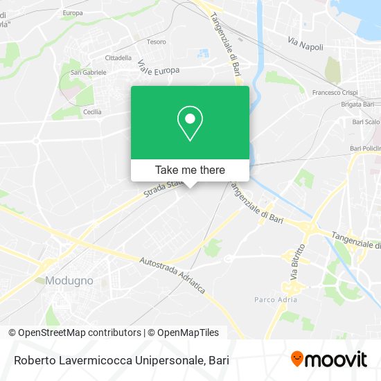 Roberto Lavermicocca Unipersonale map
