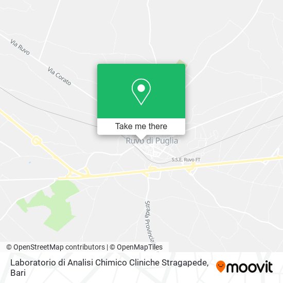 Laboratorio di Analisi Chimico Cliniche Stragapede map