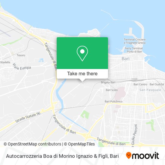 Autocarrozzeria Boa di Morino Ignazio & Figli map