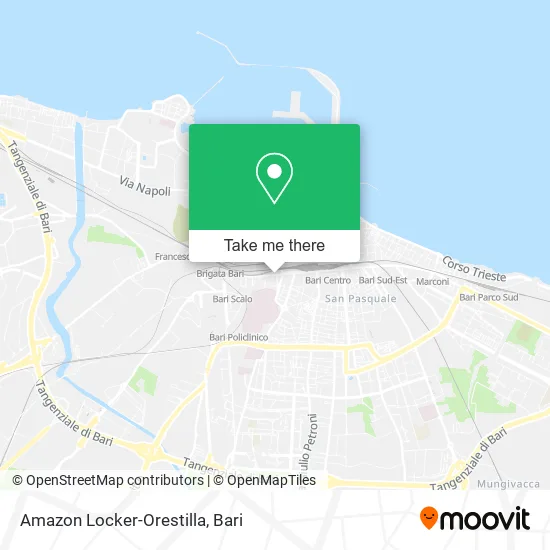 Amazon Locker-Orestilla map