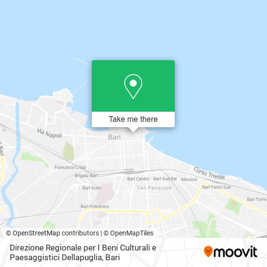Direzione Regionale per I Beni Culturali e Paesaggistici Dellapuglia map