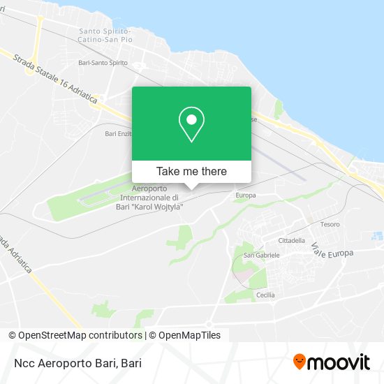 Ncc Aeroporto Bari map