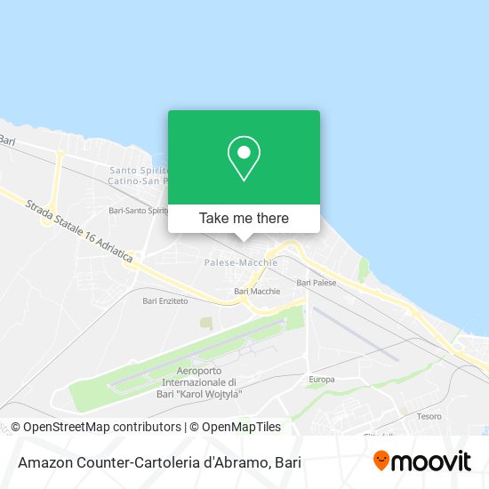 Amazon Counter-Cartoleria d'Abramo map
