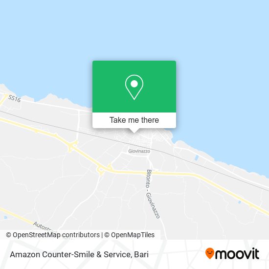Amazon Counter-Smile & Service map