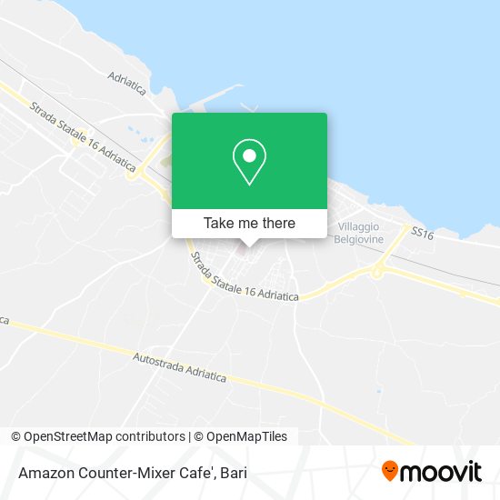 Amazon Counter-Mixer Cafe' map