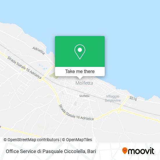 Office Service di Pasquale Ciccolella map