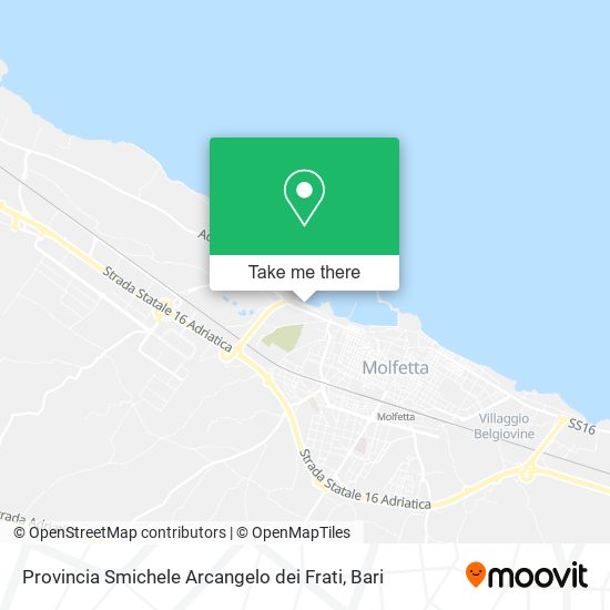 Provincia Smichele Arcangelo dei Frati map