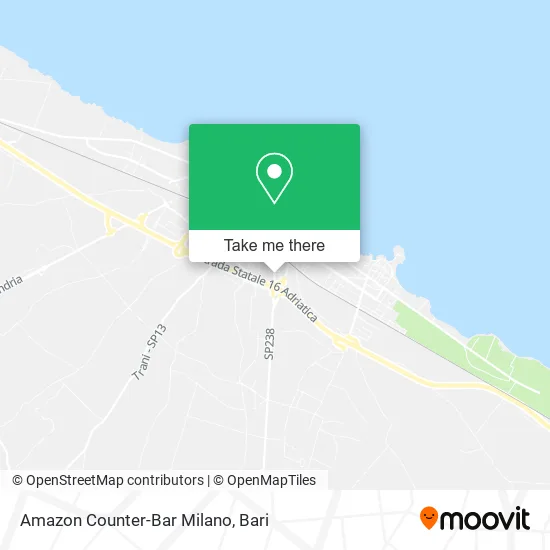 Amazon Counter-Bar Milano map