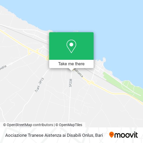 Aociazione Tranese Aistenza ai Disabili Onlus map