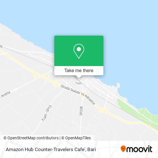 Amazon Hub Counter-Travelers Cafe' map