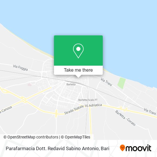 Parafarmacia Dott. Redavid Sabino Antonio map