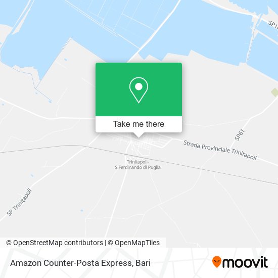 Amazon Counter-Posta Express map