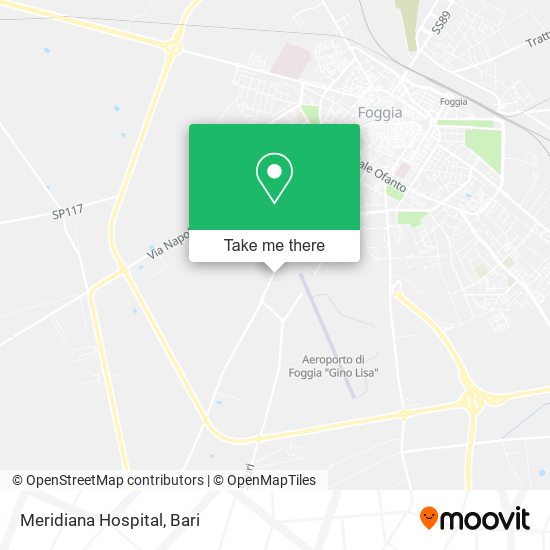 Meridiana Hospital map