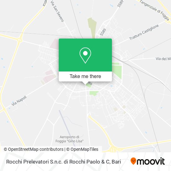 Rocchi Prelevatori S.n.c. di Rocchi Paolo & C map