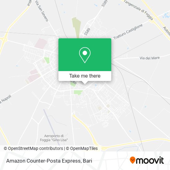 Amazon Counter-Posta Express map