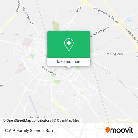 C.A.P. Family Service map