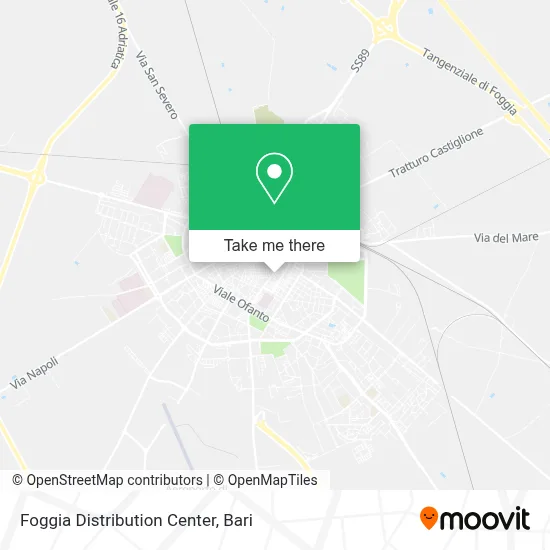 Foggia Distribution Center map
