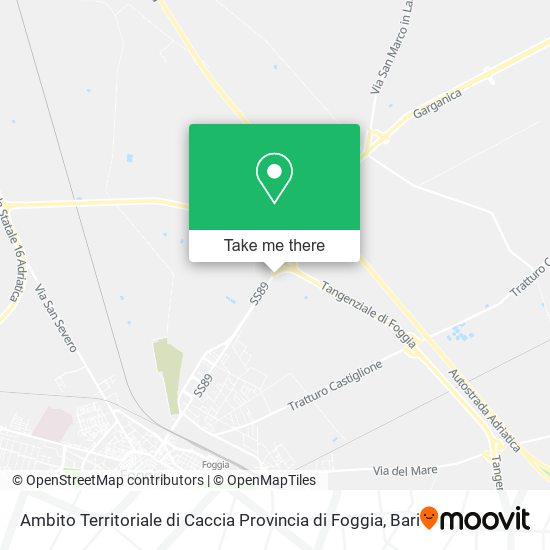 Ambito Territoriale di Caccia Provincia di Foggia map