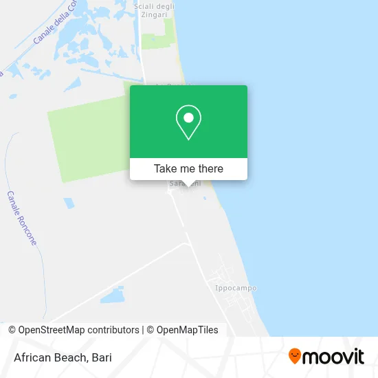 African Beach map