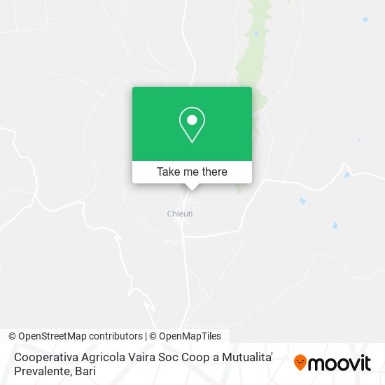Cooperativa Agricola Vaira Soc Coop a Mutualita' Prevalente map