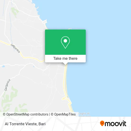 Al Torrente Vieste map