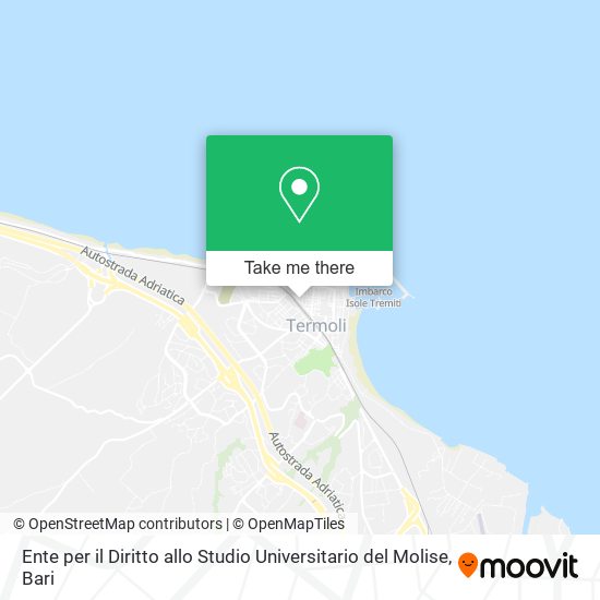 Ente per il Diritto allo Studio Universitario del Molise map