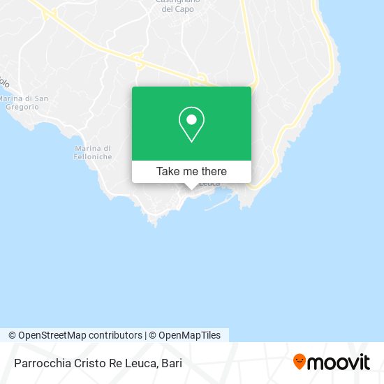 Parrocchia Cristo Re Leuca map