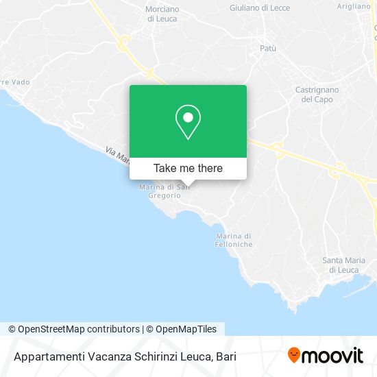 Appartamenti Vacanza Schirinzi Leuca map