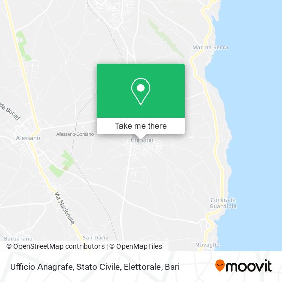Ufficio Anagrafe, Stato Civile, Elettorale map