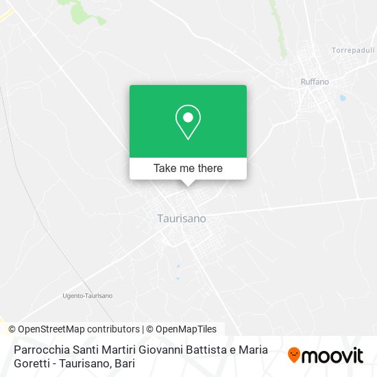 Parrocchia Santi Martiri Giovanni Battista e Maria Goretti - Taurisano map