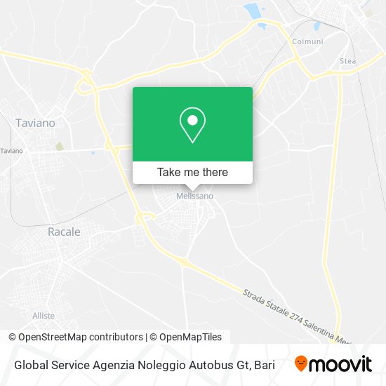 Global Service Agenzia Noleggio Autobus Gt map