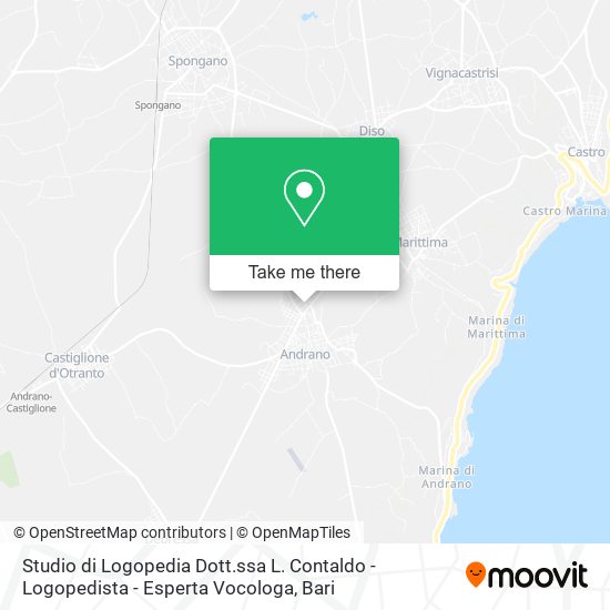 Studio di Logopedia Dott.ssa L. Contaldo - Logopedista - Esperta Vocologa map