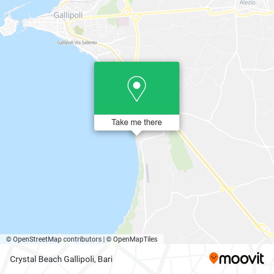 Crystal Beach Gallipoli map
